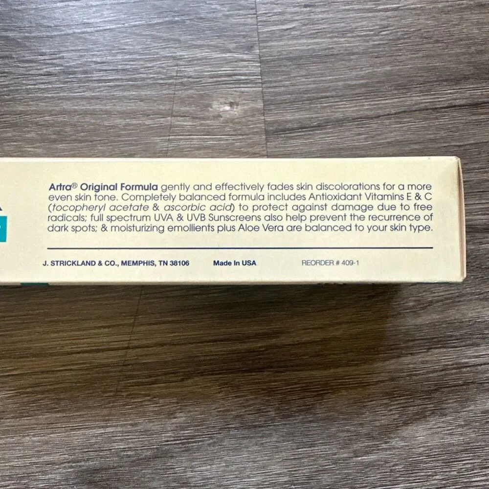 Artra Original Formula Skin Tone Cream NORMAL Skin UVA UVB Aloe Vera 2 oz NEW
